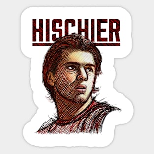 Nico Hischier New Jersey Sketch Sticker